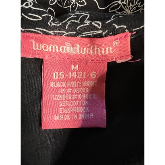 Women Within Maxi Medium Dress Baggy Oversizes Pockets Cotton Y2K - Picture 10 of 11